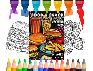 Exploring the Culinary World of Coloring Books: From Kids' Delights to Adult Indulgences