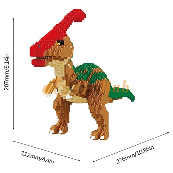 Micro Building Blocks - Dinosaurs T-Rex Velociraptor Triceratops