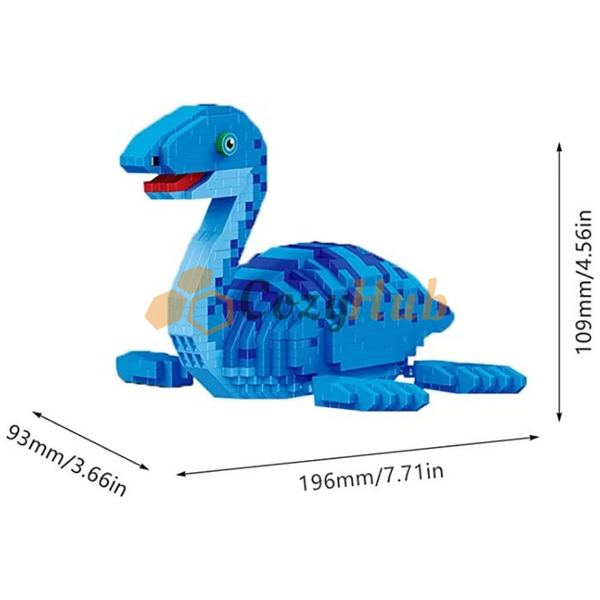 Micro Building Blocks - Dinosaurs T-Rex Velociraptor Triceratops