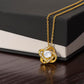 Infinite Love Knot Necklace - A Gift of Timeless Elegance for My Beloved Bonus Mom