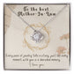 Infinite Love Knot Necklace - A Gift of Timeless Elegance for My Beloved Mother-In-Law
