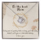 Infinite Love Knot Necklace - A Gift of Timeless Elegance for My Beloved Mother