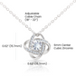 Infinite Love Knot Necklace - A Gift of Timeless Elegance for My Beloved Bonus Mom