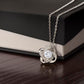 Infinite Love Knot Necklace - A Gift of Timeless Elegance for My Beloved Bonus Mom