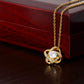 Infinite Love Knot Necklace - A Gift of Timeless Elegance for My Beloved Bonus Mom