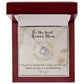 Infinite Love Knot Necklace - A Gift of Timeless Elegance for My Beloved Bonus Mom