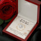 Infinite Love Knot Necklace - A Gift of Timeless Elegance for My Beloved Bonus Mom