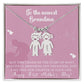 Engraved Kids Charm Necklace - For Grandmothers