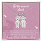 Engraved Kids Charm Necklace - For Aunts