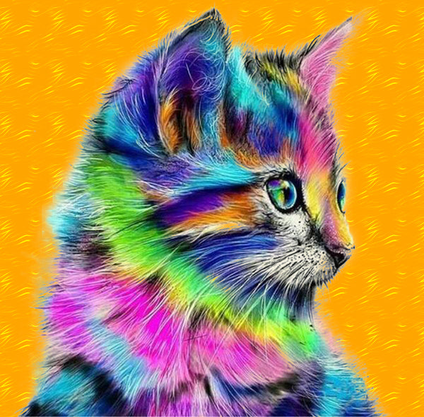 Kitten Diamond Art