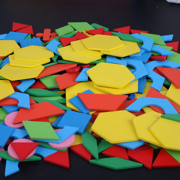 250 Piece Fun Multifunctional Geometric Tangram Jigsaw Puzzle