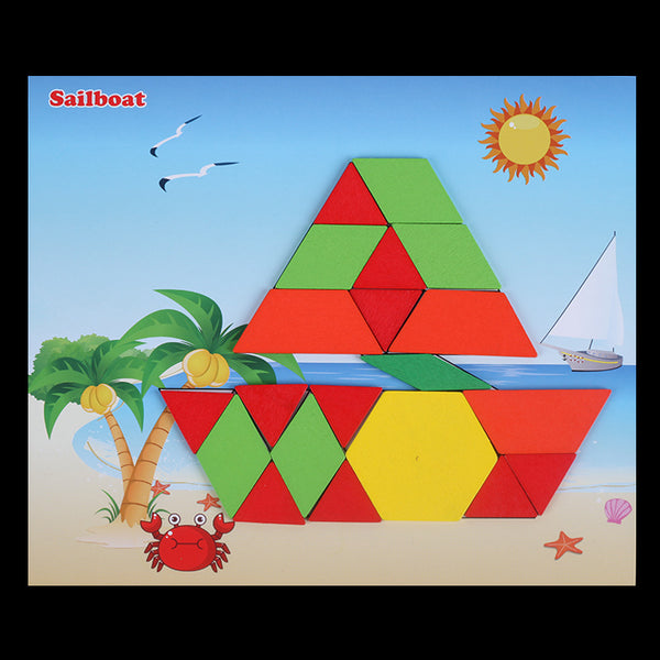 250 Piece Fun Multifunctional Geometric Tangram Jigsaw Puzzle