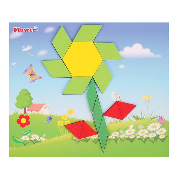 250 Piece Fun Multifunctional Geometric Tangram Jigsaw Puzzle