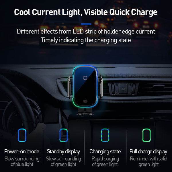 Wireless 15W Car Phone Charger and Holder