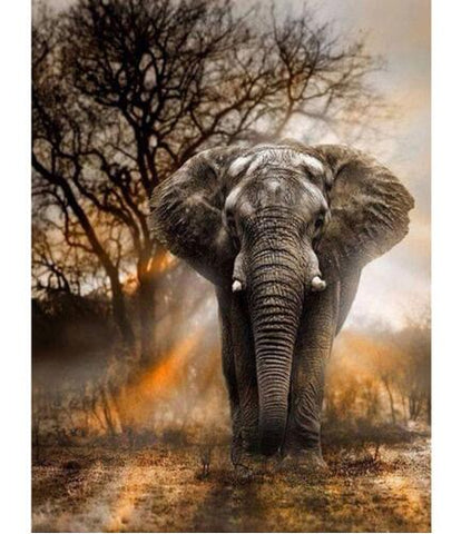 Safari Elephant Design Diamond Painting Art