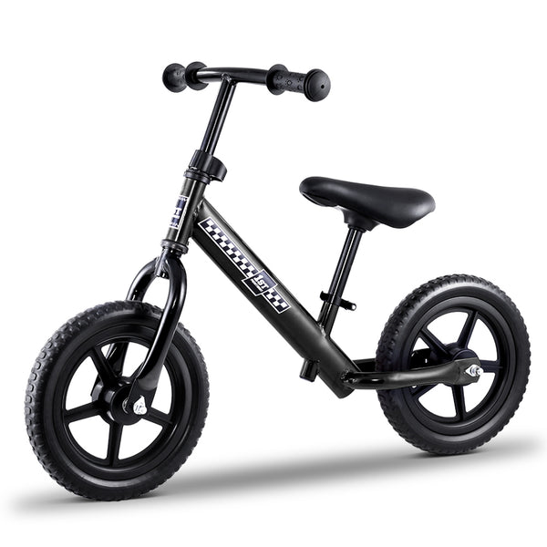 (FREE Shipping) Black Kids Balance Bike - Simple and Effective Way to Teach Preschoolers How To Ride a Bike Without Training Wheels
