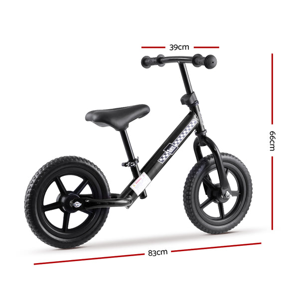 (FREE Shipping) Black Kids Balance Bike - Simple and Effective Way to Teach Preschoolers How To Ride a Bike Without Training Wheels