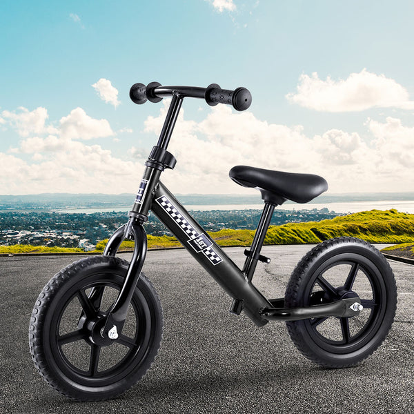 (FREE Shipping) Black Kids Balance Bike - Simple and Effective Way to Teach Preschoolers How To Ride a Bike Without Training Wheels