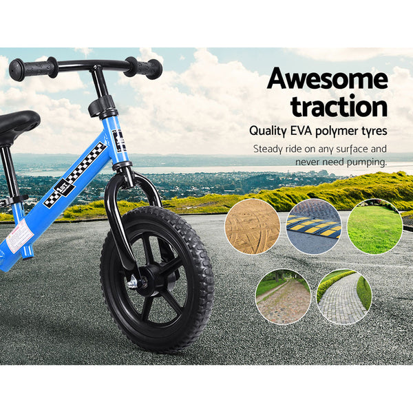 (FREE Shipping) Blue Kids Balance Bike - Simple and Effective Way to Teach Preschoolers How To Ride a Bike Without Training Wheels
