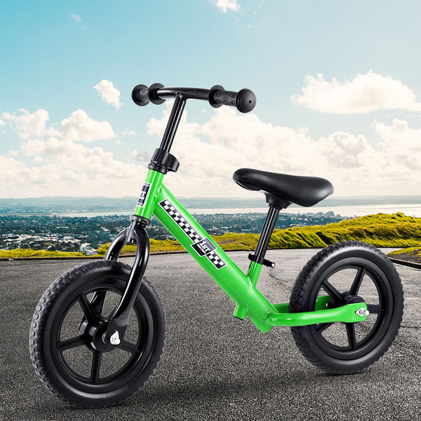 (FREE Shipping) Green Kids Balance Bike - Simple and Effective Way to Teach Preschoolers How To Ride a Bike Without Training Wheels