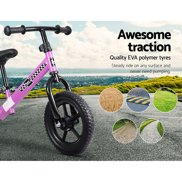(FREE Shipping) Pink Kids Balance Bike - Simple and Effective Way to Teach Preschoolers How To Ride a Bike Without Training Wheels