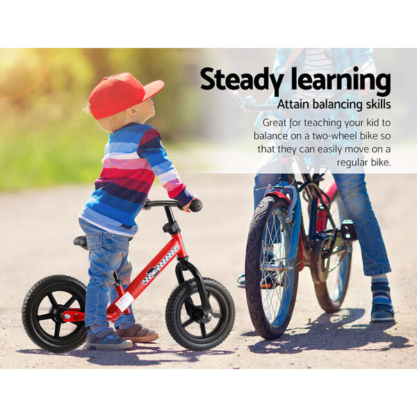 (FREE Shipping) Red Kids Balance Bike - Simple and Effective Way to Teach Preschoolers How To Ride a Bike Without Training Wheels