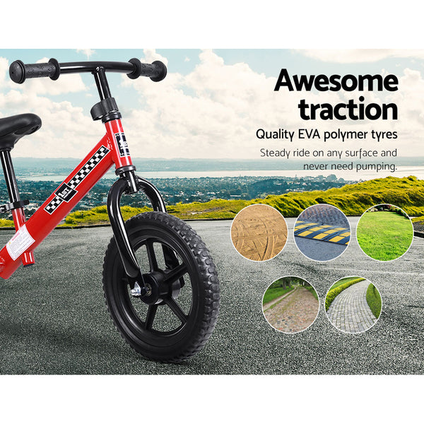 (FREE Shipping) Red Kids Balance Bike - Simple and Effective Way to Teach Preschoolers How To Ride a Bike Without Training Wheels