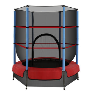 4.5FT Trampoline Round Trampolines Kids Enclosure Outdoor Indoor Gift