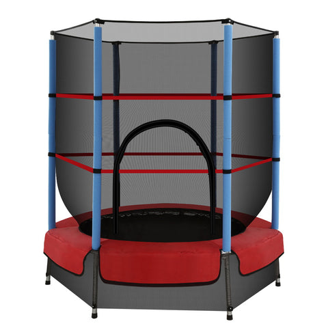 4.5FT Trampoline Round Trampolines Kids Enclosure Outdoor Indoor Gift