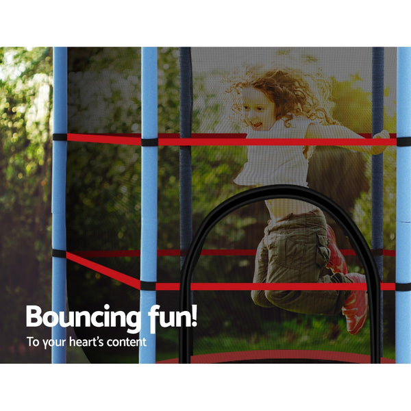 4.5FT Trampoline Round Trampolines Kids Enclosure Outdoor Indoor Gift